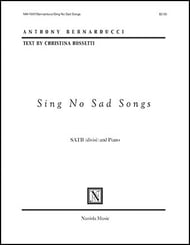 Sing No Sad Songs SATB choral sheet music cover Thumbnail
